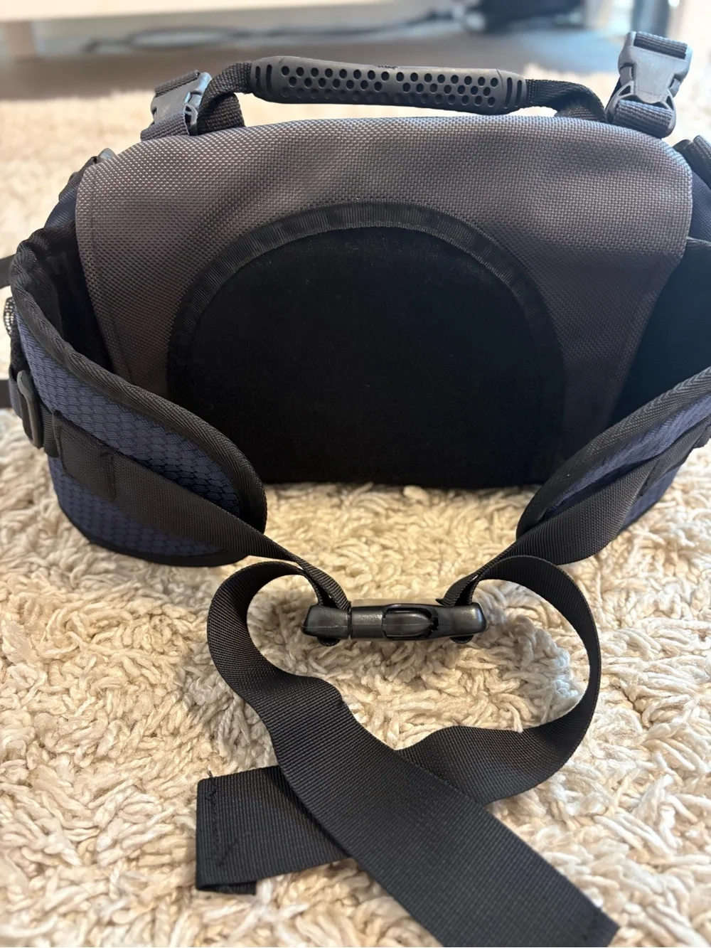 Vintage 90s The North Face Lumbar Pack - Black/navy Blue - EXCELLENT Condition